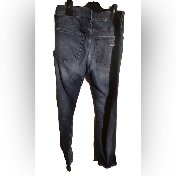 Express Women Ripped denim Stretch Size 4 Denim Mid Rise Skinny Ankle - Picture 2 of 2